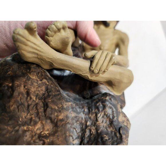 Vtg Rare Chinese Shiwan Xiangqi Mud Man Ceramic Figurine Sage Jigong Detailed - Picture 16 of 16